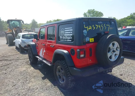 2019 Jeep Wrangler Unlimited Sport S 4X4 из США, поврежденный, VIN 1C4HJXDG9KW649375